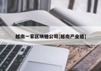 越南一家区块链公司[越南产业链]