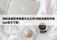 蚂蚁金服区块链是什么公司[蚂蚁金服区块链app官方下载]